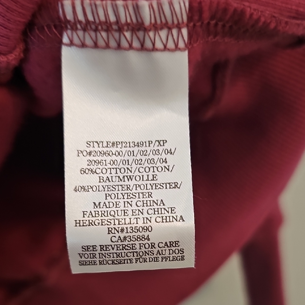 Peloton Burgundy Full Zip-Up Logo Hoodie, Womens Large - Picture 5 of 7